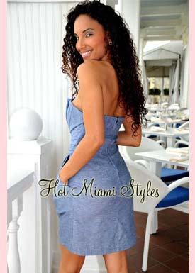 Джинсовое платье Hot Miami Styles 004